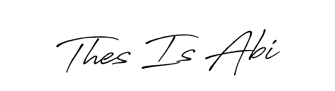 Thes Is Abi stylish signature style. Best Handwritten Sign (Antro_Vectra_Bolder) for my name. Handwritten Signature Collection Ideas for my name Thes Is Abi. Thes Is Abi signature style 7 images and pictures png