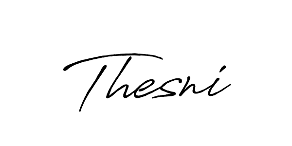 You should practise on your own different ways (Antro_Vectra_Bolder) to write your name (Thesni) in signature. don't let someone else do it for you. Thesni signature style 7 images and pictures png
