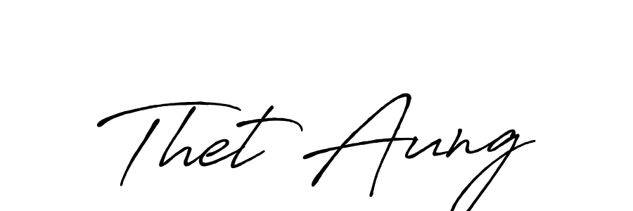 Similarly Antro_Vectra_Bolder is the best handwritten signature design. Signature creator online .You can use it as an online autograph creator for name Thet Aung. Thet Aung signature style 7 images and pictures png