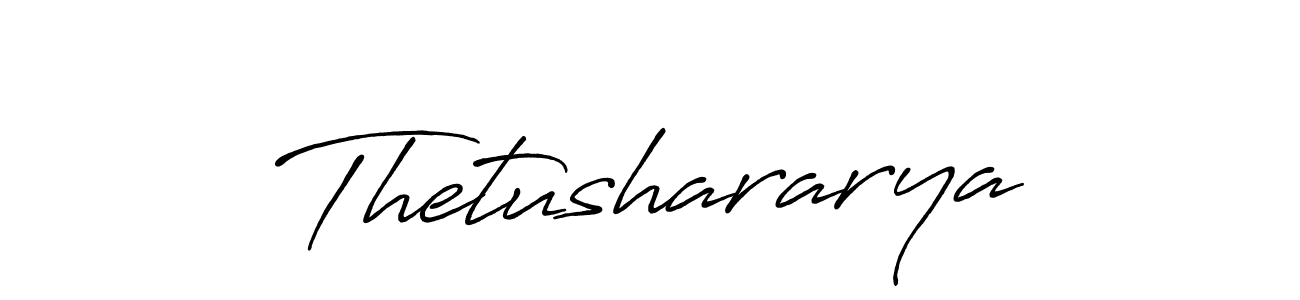 Design your own signature with our free online signature maker. With this signature software, you can create a handwritten (Antro_Vectra_Bolder) signature for name Thetushararya. Thetushararya signature style 7 images and pictures png