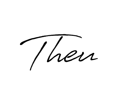 Create a beautiful signature design for name Theu. With this signature (Antro_Vectra_Bolder) fonts, you can make a handwritten signature for free. Theu signature style 7 images and pictures png