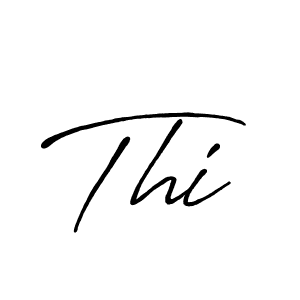 How to make Thi name signature. Use Antro_Vectra_Bolder style for creating short signs online. This is the latest handwritten sign. Thi signature style 7 images and pictures png