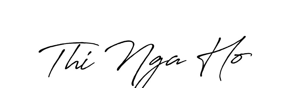 Also we have Thi Nga Ho name is the best signature style. Create professional handwritten signature collection using Antro_Vectra_Bolder autograph style. Thi Nga Ho signature style 7 images and pictures png