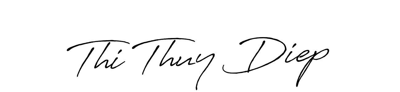 Make a beautiful signature design for name Thi Thuy Diep. With this signature (Antro_Vectra_Bolder) style, you can create a handwritten signature for free. Thi Thuy Diep signature style 7 images and pictures png