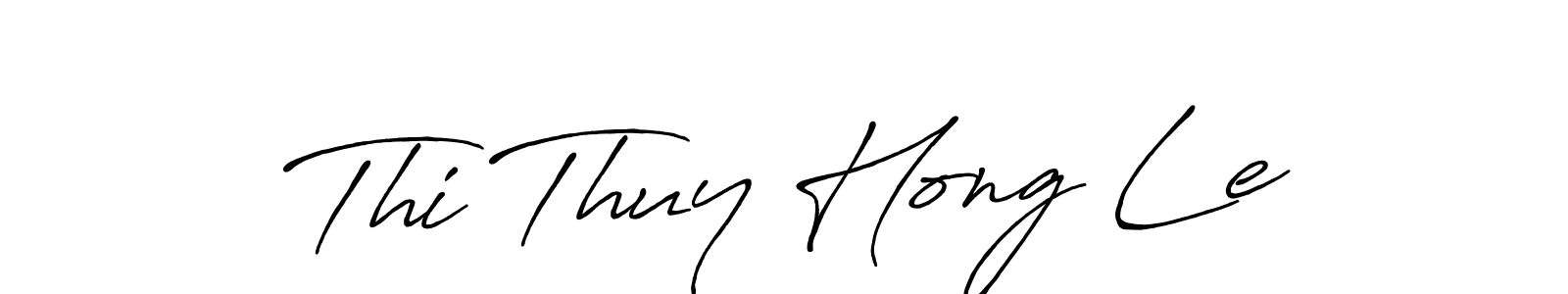 How to make Thi Thuy Hong Le signature? Antro_Vectra_Bolder is a professional autograph style. Create handwritten signature for Thi Thuy Hong Le name. Thi Thuy Hong Le signature style 7 images and pictures png