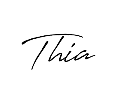 Make a beautiful signature design for name Thia. With this signature (Antro_Vectra_Bolder) style, you can create a handwritten signature for free. Thia signature style 7 images and pictures png