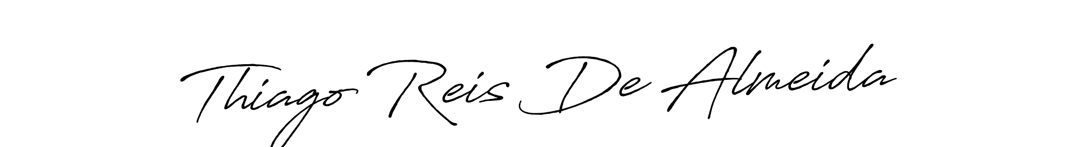 Design your own signature with our free online signature maker. With this signature software, you can create a handwritten (Antro_Vectra_Bolder) signature for name Thiago Reis De Almeida. Thiago Reis De Almeida signature style 7 images and pictures png