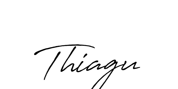 How to make Thiagu signature? Antro_Vectra_Bolder is a professional autograph style. Create handwritten signature for Thiagu name. Thiagu signature style 7 images and pictures png