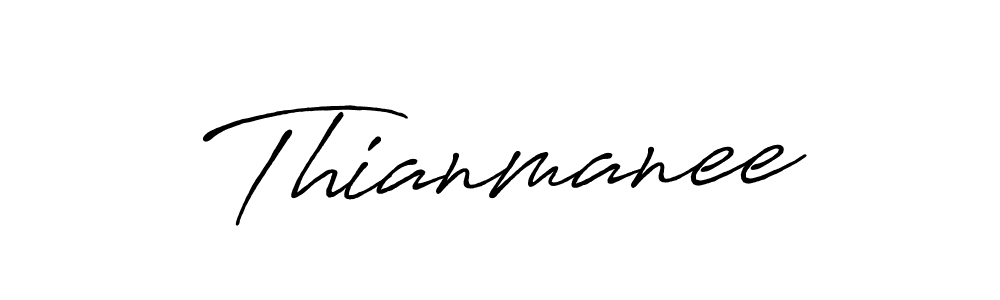 if you are searching for the best signature style for your name Thianmanee. so please give up your signature search. here we have designed multiple signature styles  using Antro_Vectra_Bolder. Thianmanee signature style 7 images and pictures png