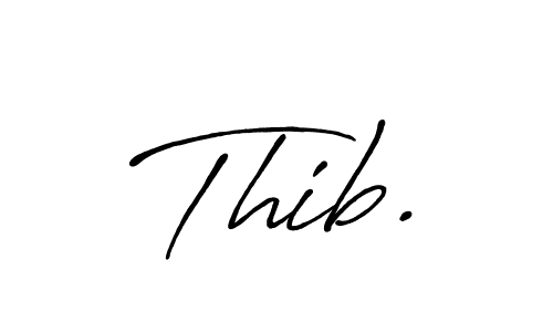 Also we have Thib. name is the best signature style. Create professional handwritten signature collection using Antro_Vectra_Bolder autograph style. Thib. signature style 7 images and pictures png