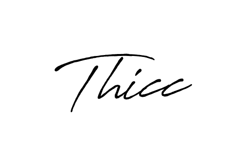 Design your own signature with our free online signature maker. With this signature software, you can create a handwritten (Antro_Vectra_Bolder) signature for name Thicc. Thicc signature style 7 images and pictures png