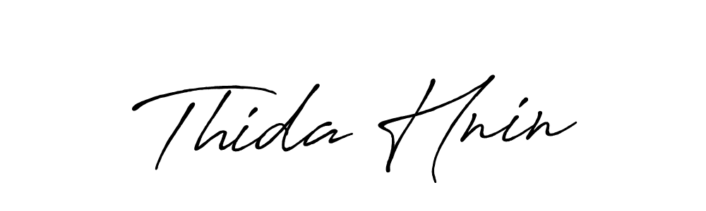 Make a beautiful signature design for name Thida Hnin. Use this online signature maker to create a handwritten signature for free. Thida Hnin signature style 7 images and pictures png