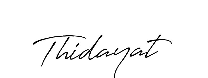 Design your own signature with our free online signature maker. With this signature software, you can create a handwritten (Antro_Vectra_Bolder) signature for name Thidayat. Thidayat signature style 7 images and pictures png