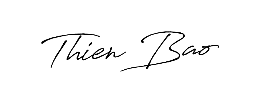 Design your own signature with our free online signature maker. With this signature software, you can create a handwritten (Antro_Vectra_Bolder) signature for name Thien Bao. Thien Bao signature style 7 images and pictures png