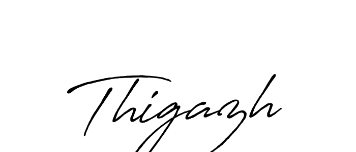 Create a beautiful signature design for name Thigazh. With this signature (Antro_Vectra_Bolder) fonts, you can make a handwritten signature for free. Thigazh signature style 7 images and pictures png