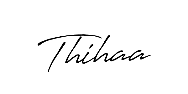 How to make Thihaa name signature. Use Antro_Vectra_Bolder style for creating short signs online. This is the latest handwritten sign. Thihaa signature style 7 images and pictures png