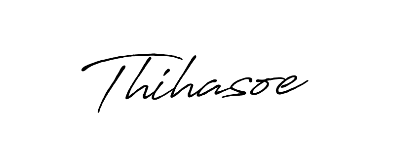 Make a beautiful signature design for name Thihasoe. With this signature (Antro_Vectra_Bolder) style, you can create a handwritten signature for free. Thihasoe signature style 7 images and pictures png