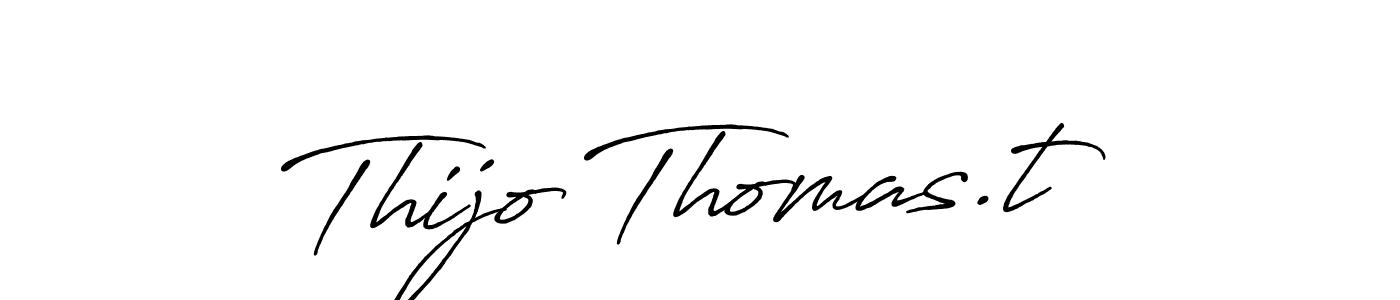 This is the best signature style for the Thijo Thomas.t name. Also you like these signature font (Antro_Vectra_Bolder). Mix name signature. Thijo Thomas.t signature style 7 images and pictures png