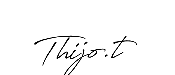 Make a beautiful signature design for name Thijo.t. With this signature (Antro_Vectra_Bolder) style, you can create a handwritten signature for free. Thijo.t signature style 7 images and pictures png