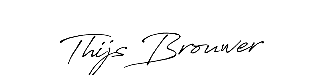 Design your own signature with our free online signature maker. With this signature software, you can create a handwritten (Antro_Vectra_Bolder) signature for name Thijs Brouwer. Thijs Brouwer signature style 7 images and pictures png