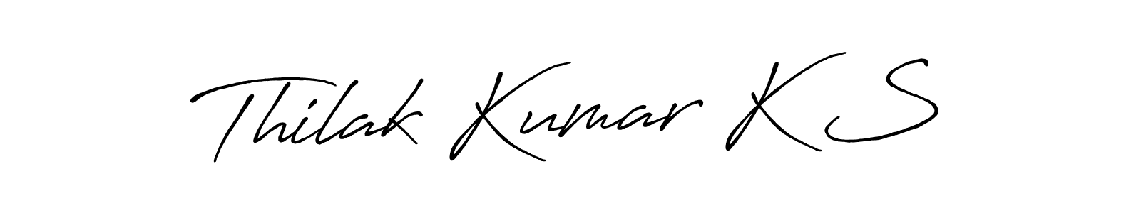 if you are searching for the best signature style for your name Thilak Kumar K S. so please give up your signature search. here we have designed multiple signature styles  using Antro_Vectra_Bolder. Thilak Kumar K S signature style 7 images and pictures png