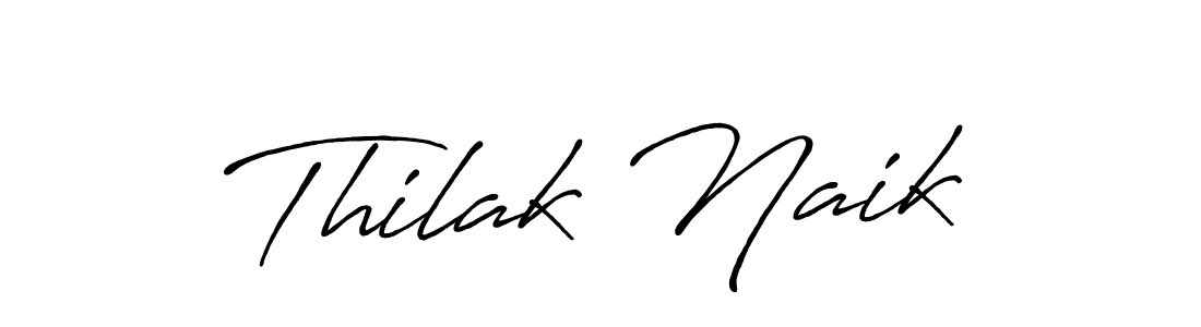 How to make Thilak Naik signature? Antro_Vectra_Bolder is a professional autograph style. Create handwritten signature for Thilak Naik name. Thilak Naik signature style 7 images and pictures png