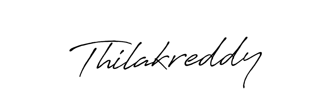 Design your own signature with our free online signature maker. With this signature software, you can create a handwritten (Antro_Vectra_Bolder) signature for name Thilakreddy. Thilakreddy signature style 7 images and pictures png