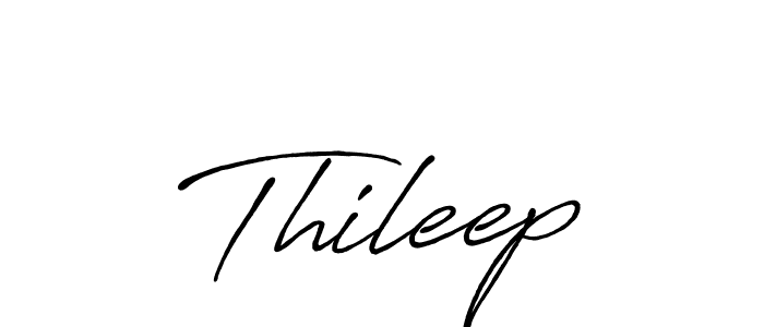 Design your own signature with our free online signature maker. With this signature software, you can create a handwritten (Antro_Vectra_Bolder) signature for name Thileep. Thileep signature style 7 images and pictures png