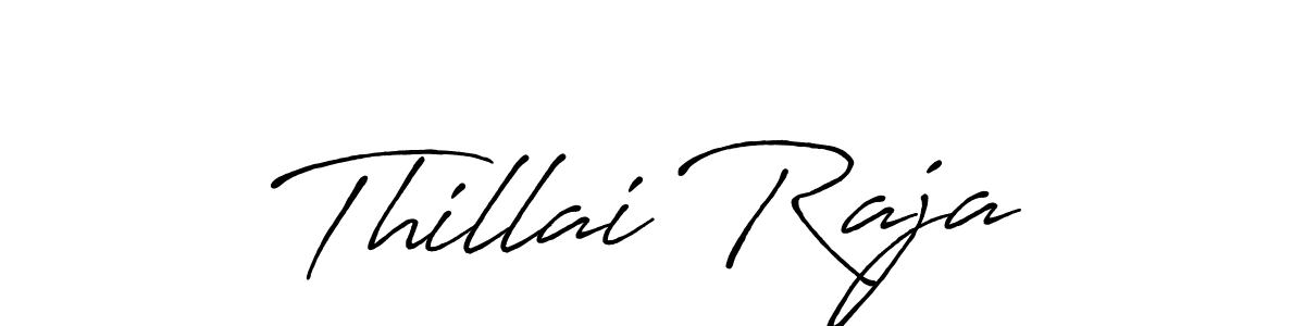 Thillai Raja stylish signature style. Best Handwritten Sign (Antro_Vectra_Bolder) for my name. Handwritten Signature Collection Ideas for my name Thillai Raja. Thillai Raja signature style 7 images and pictures png