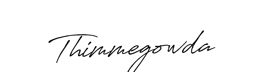 Design your own signature with our free online signature maker. With this signature software, you can create a handwritten (Antro_Vectra_Bolder) signature for name Thimmegowda. Thimmegowda signature style 7 images and pictures png