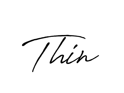 Create a beautiful signature design for name Thin. With this signature (Antro_Vectra_Bolder) fonts, you can make a handwritten signature for free. Thin signature style 7 images and pictures png