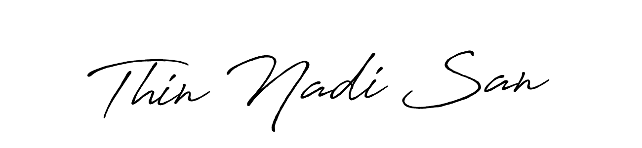 Here are the top 10 professional signature styles for the name Thin Nadi San. These are the best autograph styles you can use for your name. Thin Nadi San signature style 7 images and pictures png