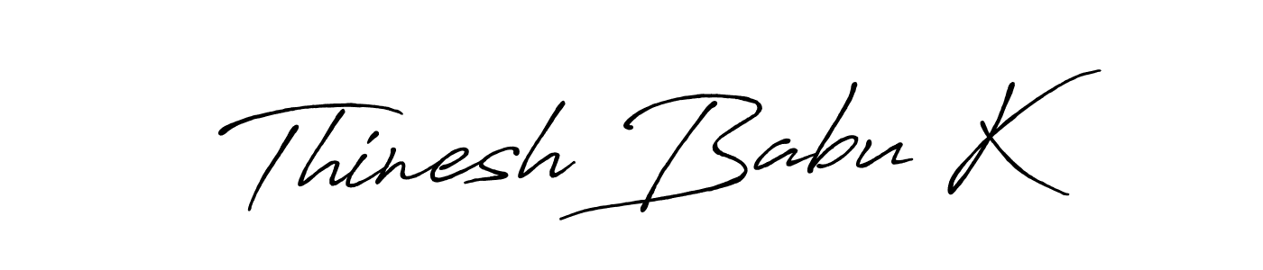 Also You can easily find your signature by using the search form. We will create Thinesh Babu K name handwritten signature images for you free of cost using Antro_Vectra_Bolder sign style. Thinesh Babu K signature style 7 images and pictures png
