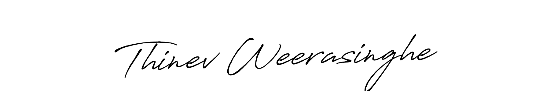 Make a beautiful signature design for name Thinev Weerasinghe. Use this online signature maker to create a handwritten signature for free. Thinev Weerasinghe signature style 7 images and pictures png