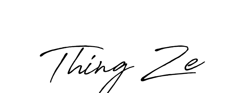 How to make Thing Ze signature? Antro_Vectra_Bolder is a professional autograph style. Create handwritten signature for Thing Ze name. Thing Ze signature style 7 images and pictures png