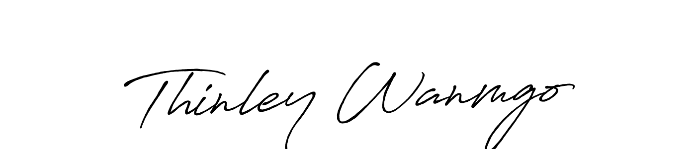 Thinley Wanmgo stylish signature style. Best Handwritten Sign (Antro_Vectra_Bolder) for my name. Handwritten Signature Collection Ideas for my name Thinley Wanmgo. Thinley Wanmgo signature style 7 images and pictures png