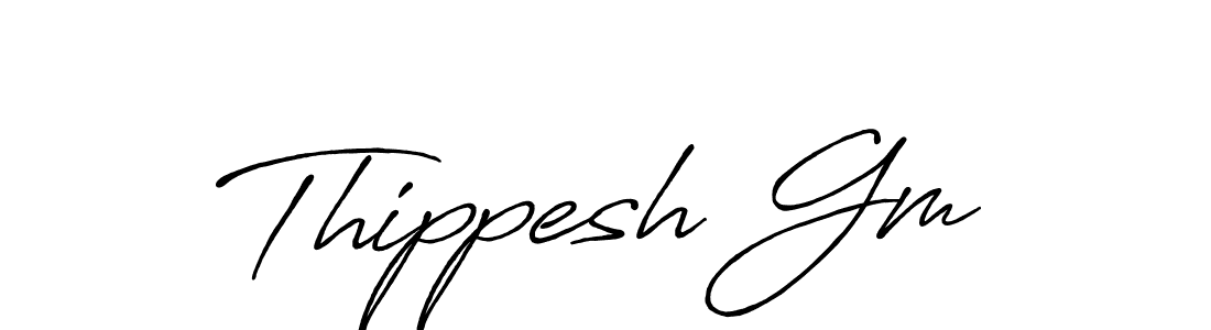 Also You can easily find your signature by using the search form. We will create Thippesh Gm name handwritten signature images for you free of cost using Antro_Vectra_Bolder sign style. Thippesh Gm signature style 7 images and pictures png