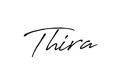 How to make Thira signature? Antro_Vectra_Bolder is a professional autograph style. Create handwritten signature for Thira name. Thira signature style 7 images and pictures png