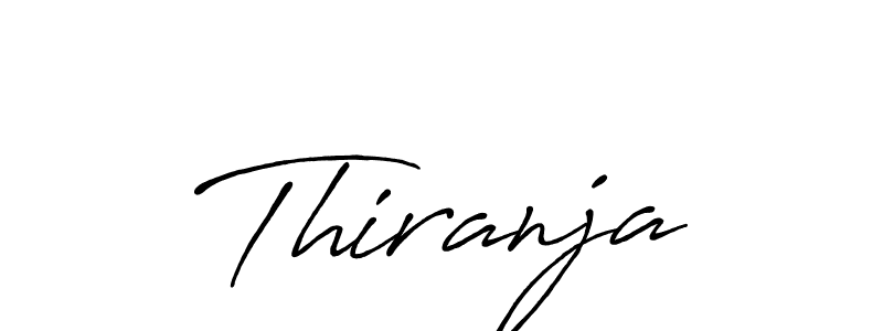 How to make Thiranja name signature. Use Antro_Vectra_Bolder style for creating short signs online. This is the latest handwritten sign. Thiranja signature style 7 images and pictures png