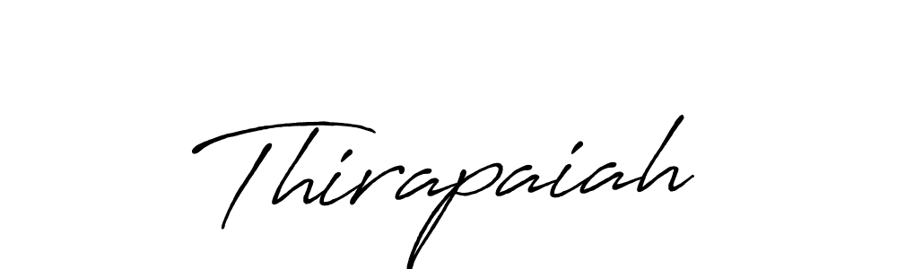 It looks lik you need a new signature style for name Thirapaiah. Design unique handwritten (Antro_Vectra_Bolder) signature with our free signature maker in just a few clicks. Thirapaiah signature style 7 images and pictures png