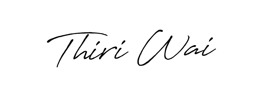 Design your own signature with our free online signature maker. With this signature software, you can create a handwritten (Antro_Vectra_Bolder) signature for name Thiri Wai. Thiri Wai signature style 7 images and pictures png