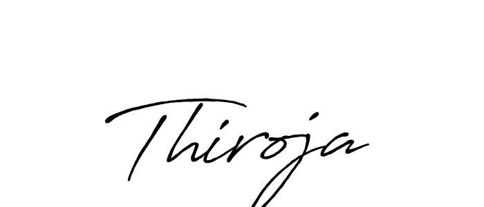 You can use this online signature creator to create a handwritten signature for the name Thiroja. This is the best online autograph maker. Thiroja signature style 7 images and pictures png