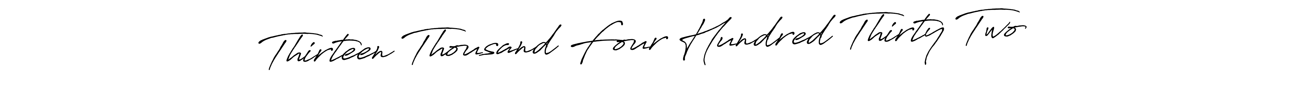 Thirteen Thousand Four Hundred Thirty Two stylish signature style. Best Handwritten Sign (Antro_Vectra_Bolder) for my name. Handwritten Signature Collection Ideas for my name Thirteen Thousand Four Hundred Thirty Two. Thirteen Thousand Four Hundred Thirty Two signature style 7 images and pictures png