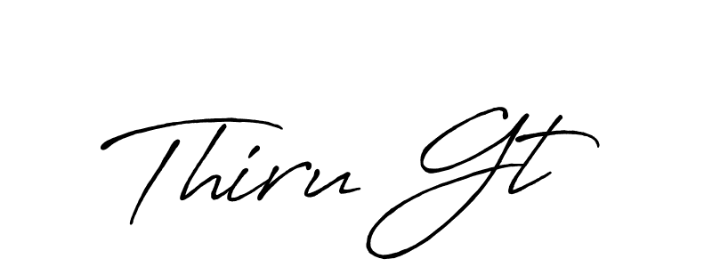 Make a short Thiru Gt signature style. Manage your documents anywhere anytime using Antro_Vectra_Bolder. Create and add eSignatures, submit forms, share and send files easily. Thiru Gt signature style 7 images and pictures png