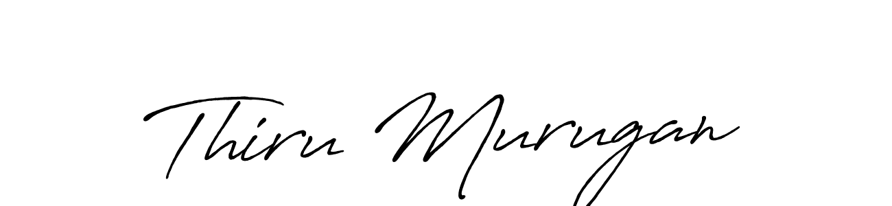 How to make Thiru Murugan signature? Antro_Vectra_Bolder is a professional autograph style. Create handwritten signature for Thiru Murugan name. Thiru Murugan signature style 7 images and pictures png