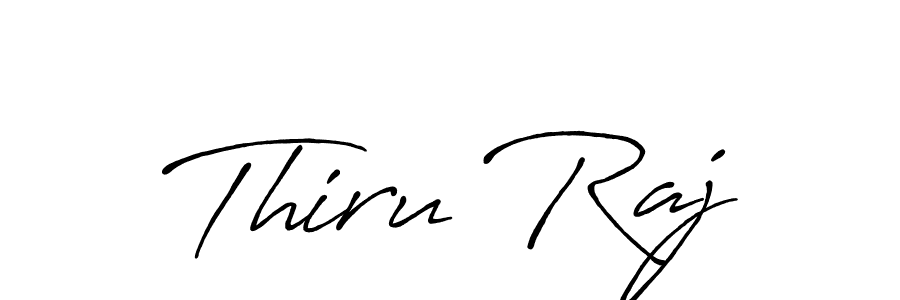 Antro_Vectra_Bolder is a professional signature style that is perfect for those who want to add a touch of class to their signature. It is also a great choice for those who want to make their signature more unique. Get Thiru Raj name to fancy signature for free. Thiru Raj signature style 7 images and pictures png