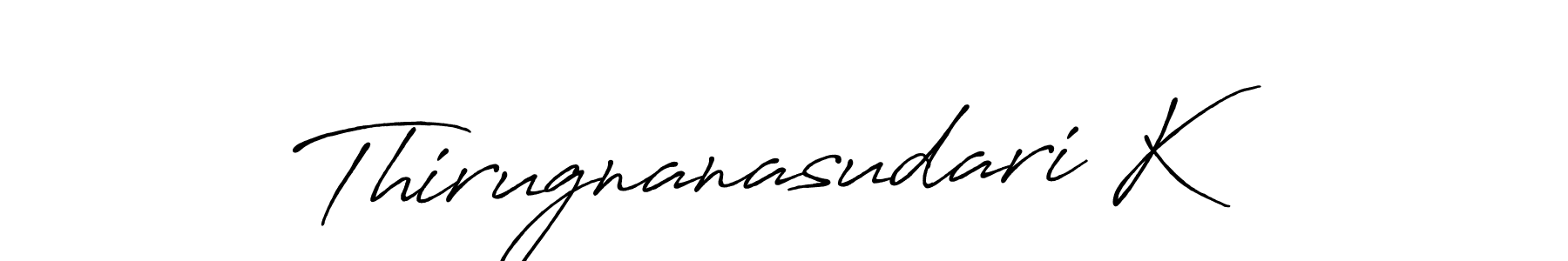 It looks lik you need a new signature style for name Thirugnanasudari K. Design unique handwritten (Antro_Vectra_Bolder) signature with our free signature maker in just a few clicks. Thirugnanasudari K signature style 7 images and pictures png