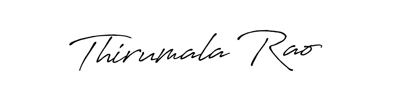 Create a beautiful signature design for name Thirumala Rao. With this signature (Antro_Vectra_Bolder) fonts, you can make a handwritten signature for free. Thirumala Rao signature style 7 images and pictures png