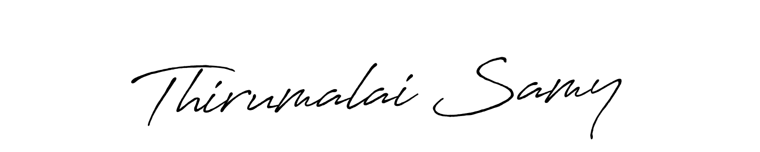 Make a beautiful signature design for name Thirumalai Samy. With this signature (Antro_Vectra_Bolder) style, you can create a handwritten signature for free. Thirumalai Samy signature style 7 images and pictures png