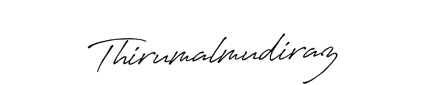Make a beautiful signature design for name Thirumalmudiraz. With this signature (Antro_Vectra_Bolder) style, you can create a handwritten signature for free. Thirumalmudiraz signature style 7 images and pictures png